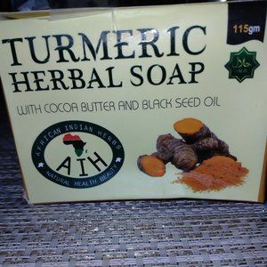 Turmeric Herbal Soap with Cocoa Butter & Black Seed Oil